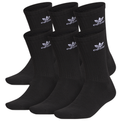 Men's - adidas Originals Trefoil 6 Pack Crew Socks  - White/Black