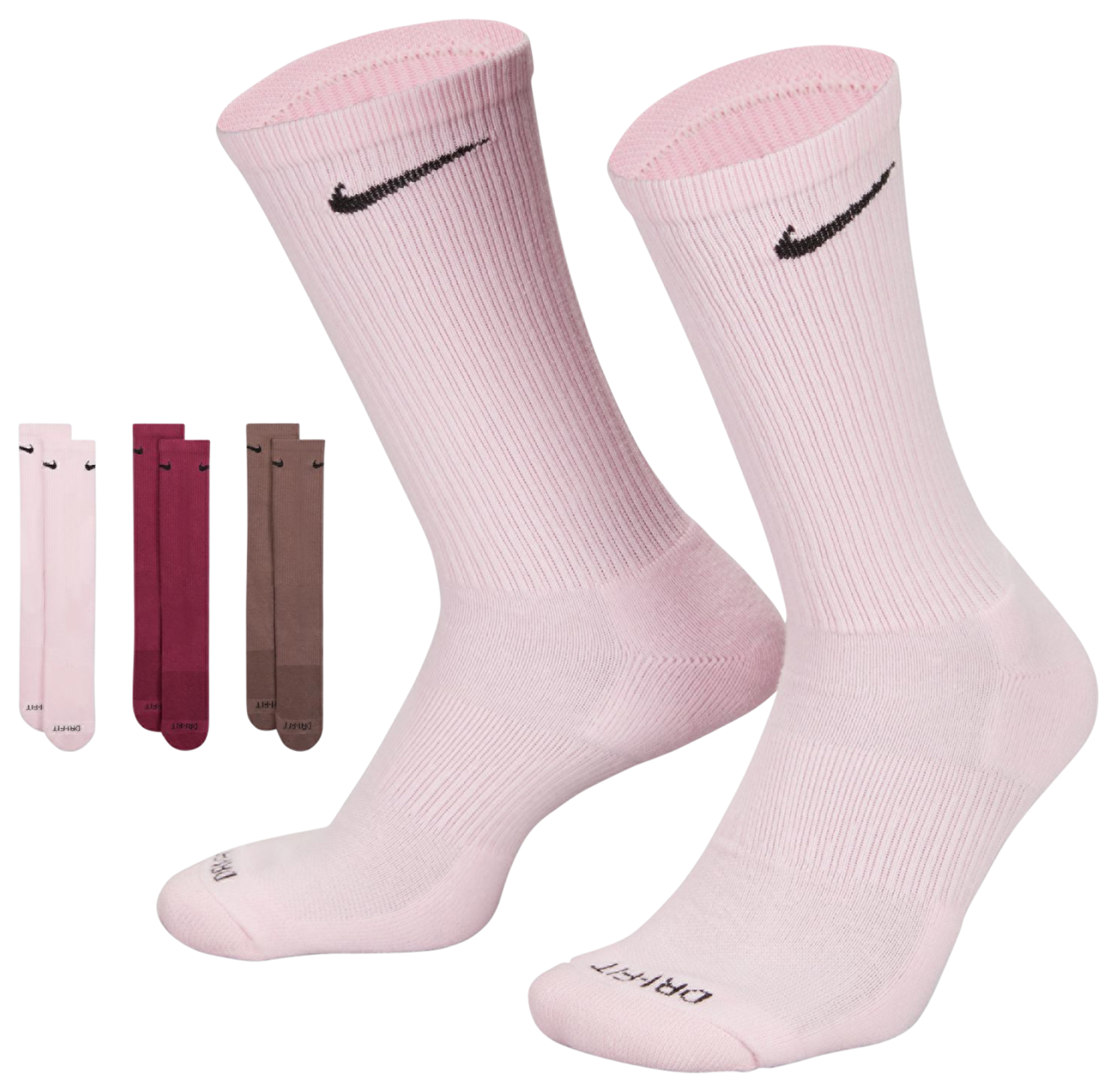 Maak plaats Anekdote server Nike 3 Pack Dri-FIT Plus Crew Socks - Men's | Kingsway Mall