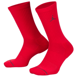 Men's - Jordan Every Day Cushioned Crew 3 Pack Socks - White/Black/Red