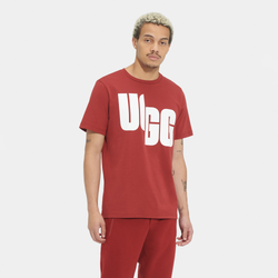 Men's - UGG Oversized Logo T-Shirt - Red/White