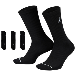 Men's - Jordan Every Day Cushioned Crew 3 Pack Socks - White/Black