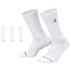 Men's - Jordan Every Day Cushioned Crew 3 Pack Socks  - Black/White