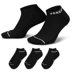 Men's - Jordan Everyday Cushioned Poly 3-Pack No Show Socks  - Black/White