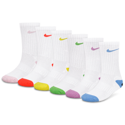 Girls' Preschool - Nike 6 Pack Smily Crew Socks  - Multi/White