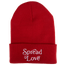 Spread Love Toque - Adult Red/White