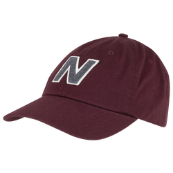 Men's - New Balance Block N Adjustable Cap - Burgundy/White