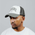 Crane Apparel Trucker Cap II  - Men's White/Grey/Charcoal