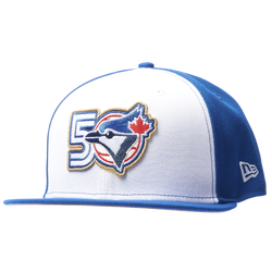 Adult - New Era Blue Jays 59FIFTY 50th Cap  - White/Blue