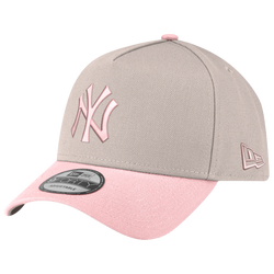 Men's - New Era Yankees 940 A Frame Cap  - Silver/Pink