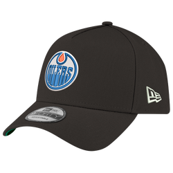 Adult - New Era Oilers 9FORTY A-Frame Cord Cap  - Black