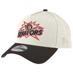 Adult - New Era Senators 9FORTY A-Frame Top Shelf Cap  - Black/Chrome