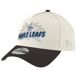 Adult - New Era Maple Leafs 9FORTY A-Frame Top Shelf Cap  - Chrome/Black