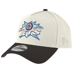 Adult - New Era Jets 9FORTY A-Frame Top Shelf Cap  - Chrome/Black