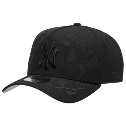 Adult - New Era MLB Floral Blk On Blk 9Forty A-Frame Cap  - Black