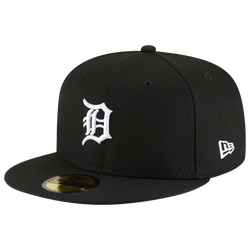 Men's - New Era Tigers 59Fifty Cap  - Black/White
