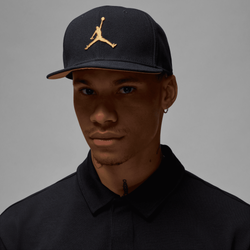 Men's - Jordan Pro Snapback Jumpman - Black/Gold