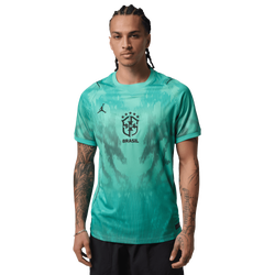 Men's - Nike Brazil World Cup '26 GK Jersey  - Light Menta/Black
