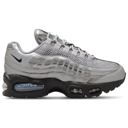 Boys' Grade School - Nike Air Max 95 SE  - Silver/Black/University Red