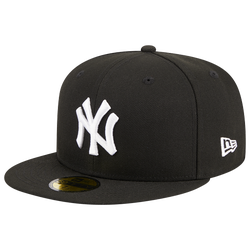 Adult - New Era Yankees 5950 Evergreen Side Patch Fitted Hat  - Black/White