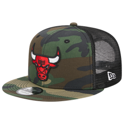 Men's - New Era Bulls Trucker Cap - Woodland Camo