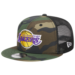 Men's - New Era Lakers Trucker Cap - Woodland Camo