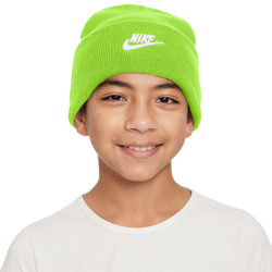 Boys' Grade School - Nike Peak Beanie  - Volt/White