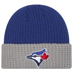 Adult - New Era Blue Jays Waffle Knit Beanie  - Blue/White