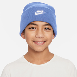 Boys' Grade School - Nike Peak Beanie  - Blue/White