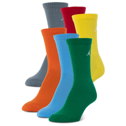 Boys' Grade School - Jordan Legend Crew Socks 6-Pack  - Multi/Multi