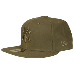 Men's - New Era 5950 Clear Pack Cap  - Olive/Wheat
