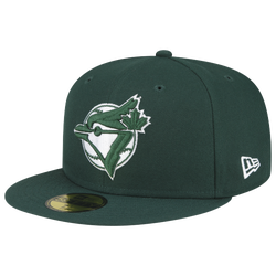 Men's - New Era Blue Jays 59Fifty Basic Cap - Green/White