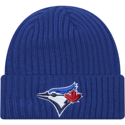 Men's - New Era Blue Jays Knitted Evergreen Hat - White/Blue