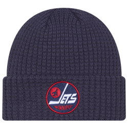 Men's - New Era Jets WFL Knit  - White/Blue
