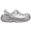 Crocs Classic Lined Clogs - Girls' Grade School Silver/Silver
