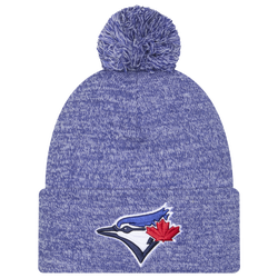 Adult - New Era Blue Jays Marl Pom Knit  - Royal
