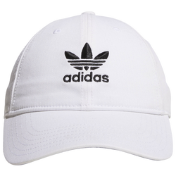 Men's - adidas Originals Washed Relaxed Strapback  - White/Black