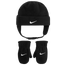 Nike Swoosh Baby Fleece Cap - Youth Black/White