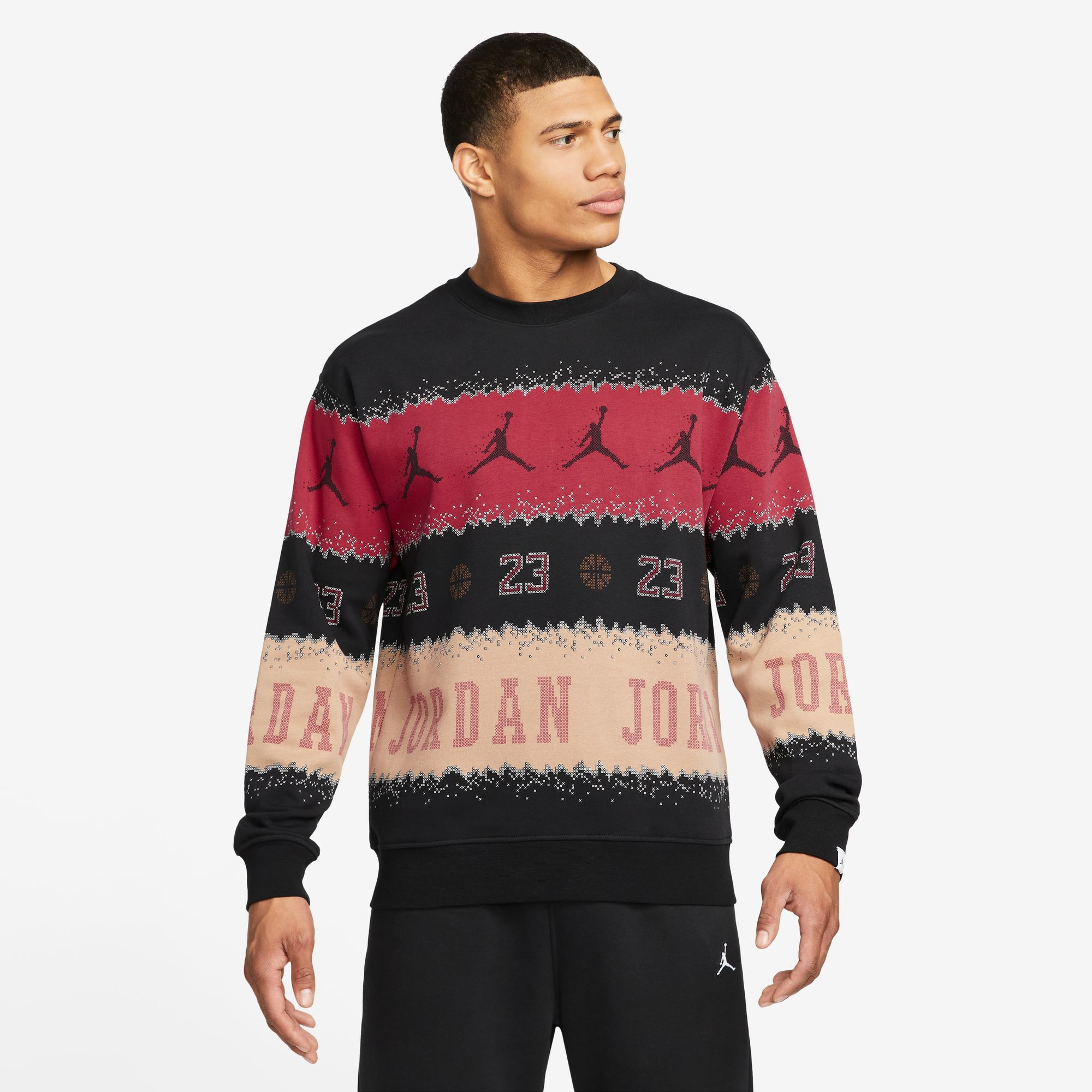 Jordan Essential Member Holiday Fleece Crew