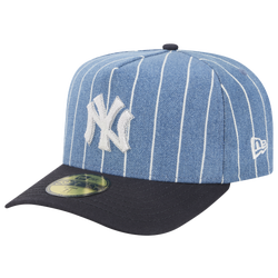 Men's - New Era Yankees 59FIFTY Stripe Cap  - Blue/White