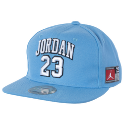 Boys' Grade School - Jordan Jersey Flatbrim Cap  - Blue/White
