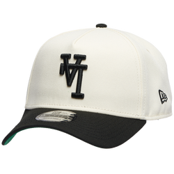 Men's - New Era Dodgers A-Frame Upside Two Tone Adjustable Cap  - White/Black