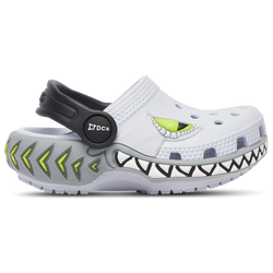 Boys' Toddler - Crocs Light Up Shark Clogs - Black/Yellow