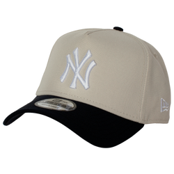 Men's - New Era Yankees 940 A Frame Snapback Cap - Stone/Navy