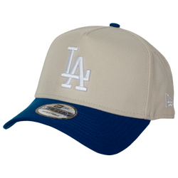 Men's - New Era Dodgers 940 A Frame Snapback Cap  - Stone/Blue