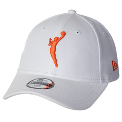 Women's - New Era 9TWENTY WNBA Logo Cap  - White/Orange