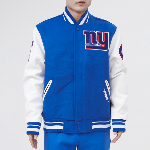 

Pro Standard Mens New York Giants Pro Standard Giants Old E Jacket - Mens Blue Size M