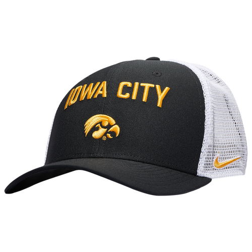 

Nike Mens Nike Iowa Rise Trucker Home Cap - Mens Black/White Size One Size