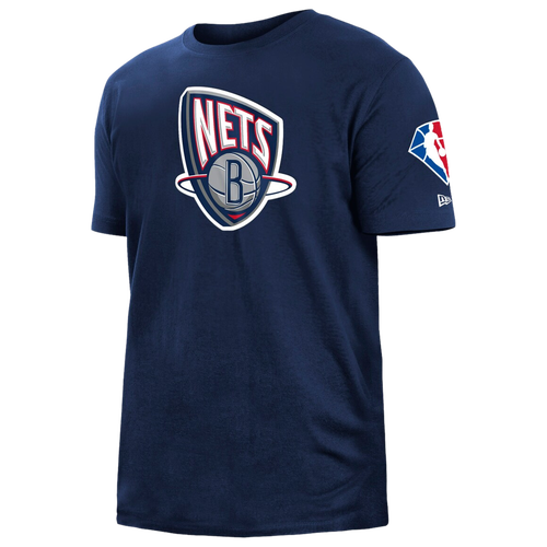 

New Era Mens New Era Nets 2021-22 City Edition Brushed Jersey - Mens Navy Size S