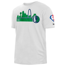 Men's - New Era Mavericks 2021-22 City Edition Brushed Jersey - White