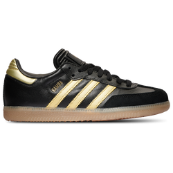 Boys' Grade School - adidas Samba Messi  - Core Black/Gold Metallic/Gum